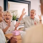 Older adults enjoying eachother's company